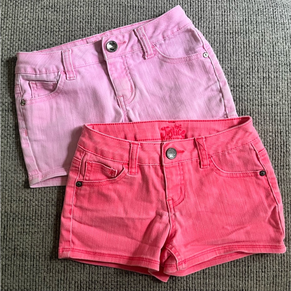 Justice - girls size 8 jean shorts